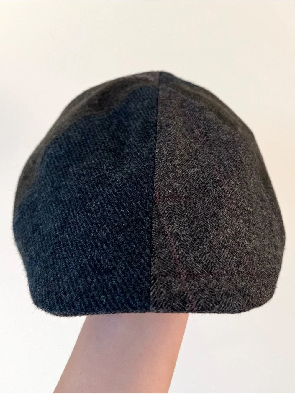 Vintage Adora Wool Blend Flat Cap Patchwork